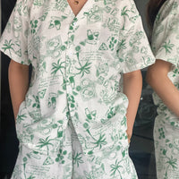 Palm Tree Shorts Set