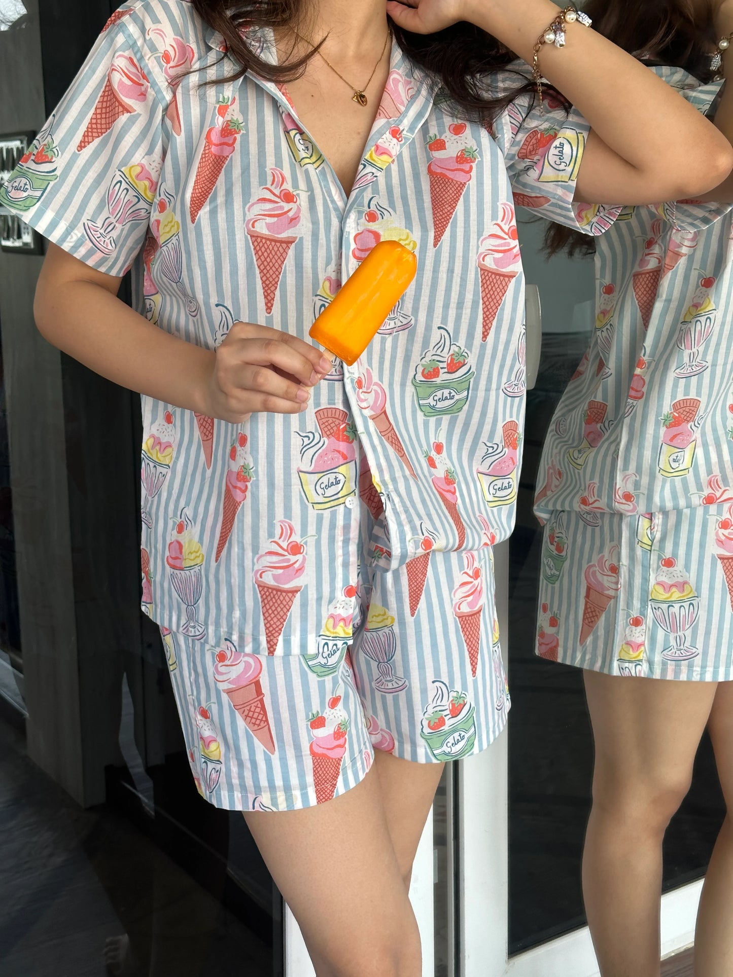 Popsicle Shorts Set