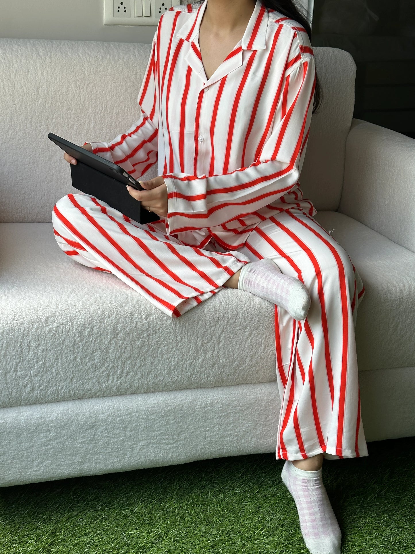 Kavi Stripes Nightsuit