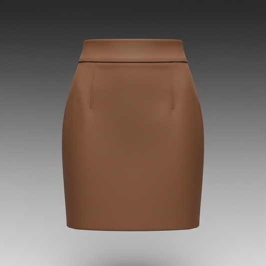 SUEDE LEATHER SKIRT