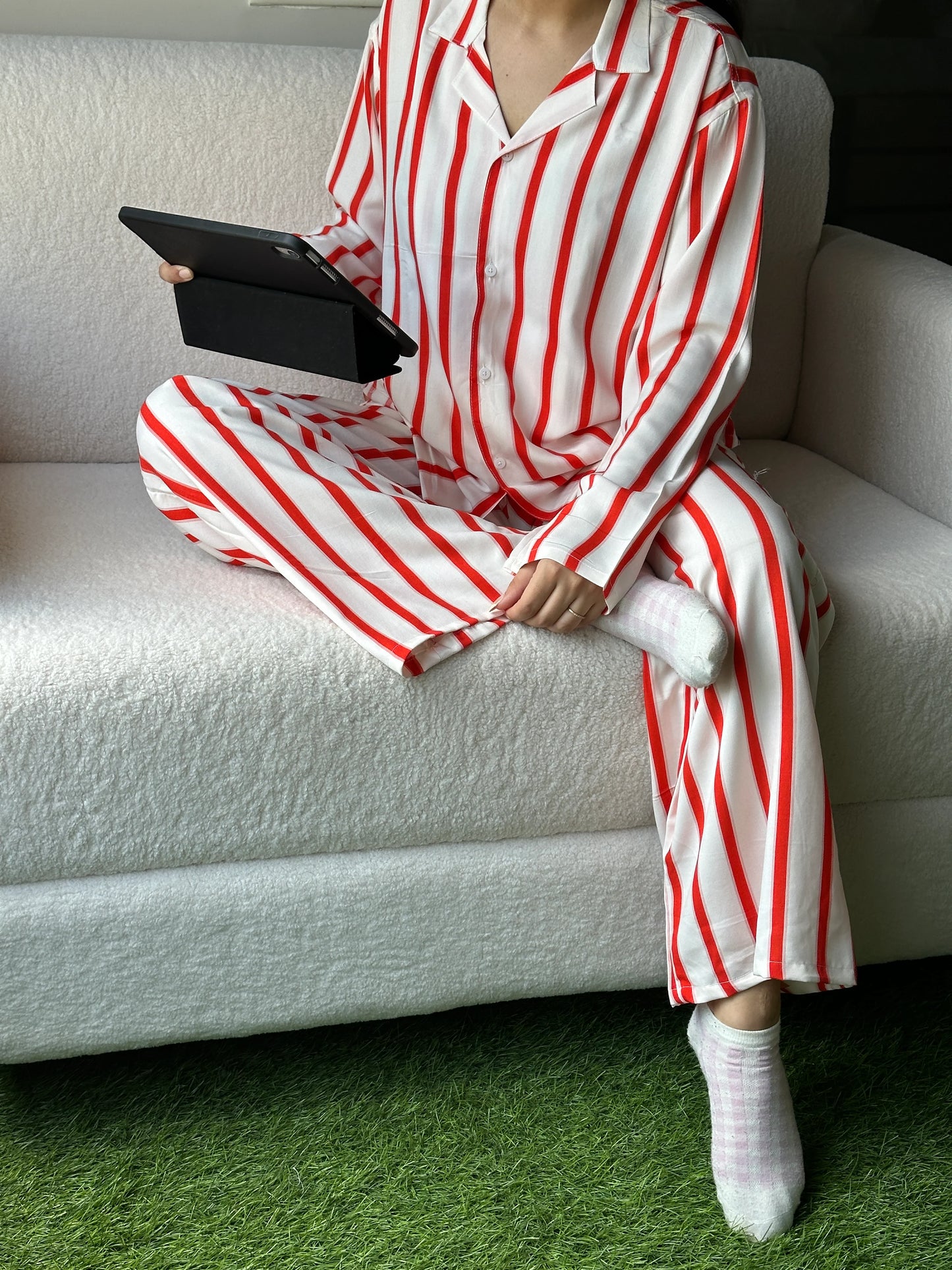 Kavi Stripes Nightsuit