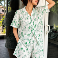 Palm Tree Shorts Set