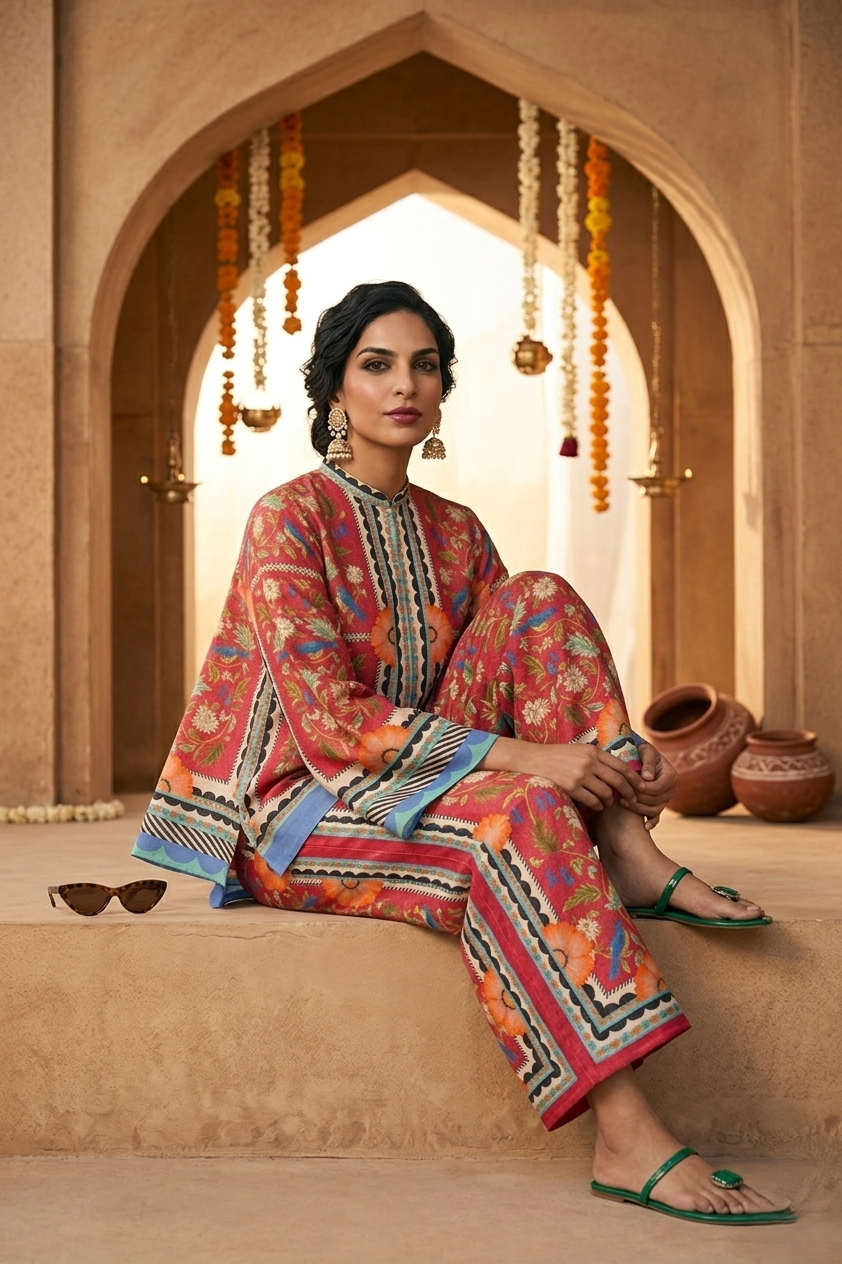 Ruby Garden Printed Co-ord Set