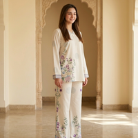 Soft Floral Printed Relaxed Lounge Co-Ord Set