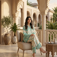 Mint Breeze Printed Co-Ord Set