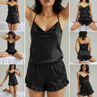 Silky Slip and Shorts Set