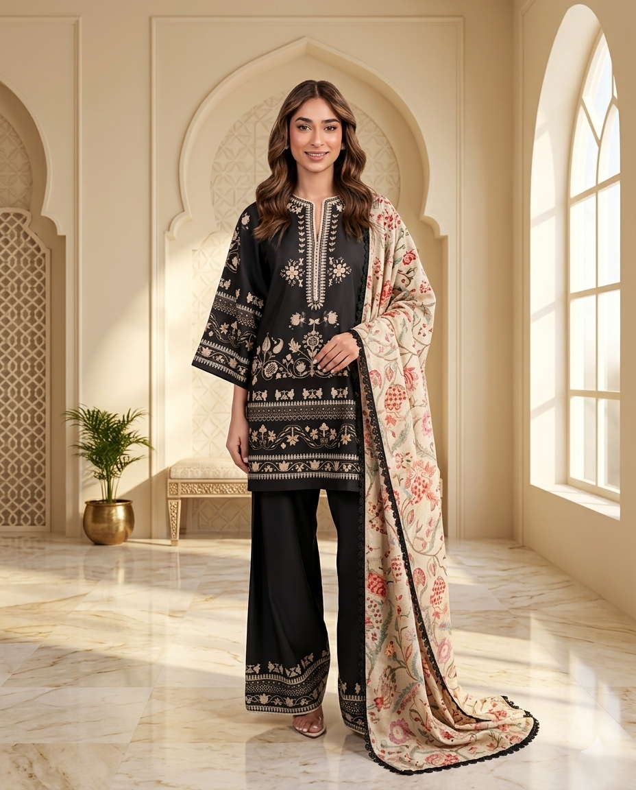 Noir Heritage Embroidered
