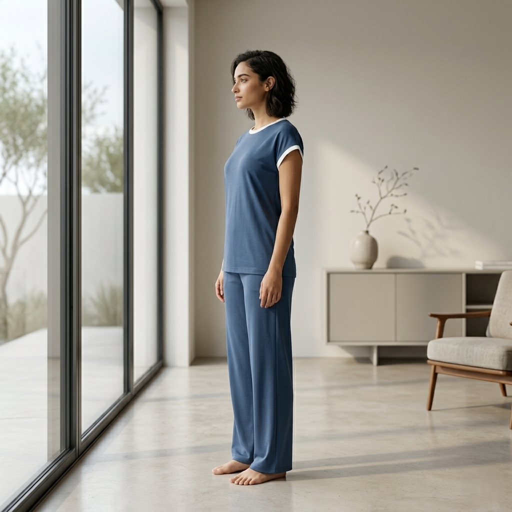 Soft Blue Lounge Co-ord Set – Everyday Comfort with Effortless Style
