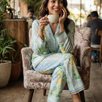 Mint Bloom Printed Co-ord Set