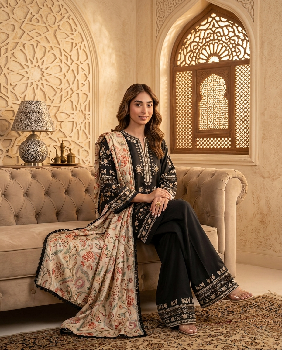 Noir Heritage Embroidered