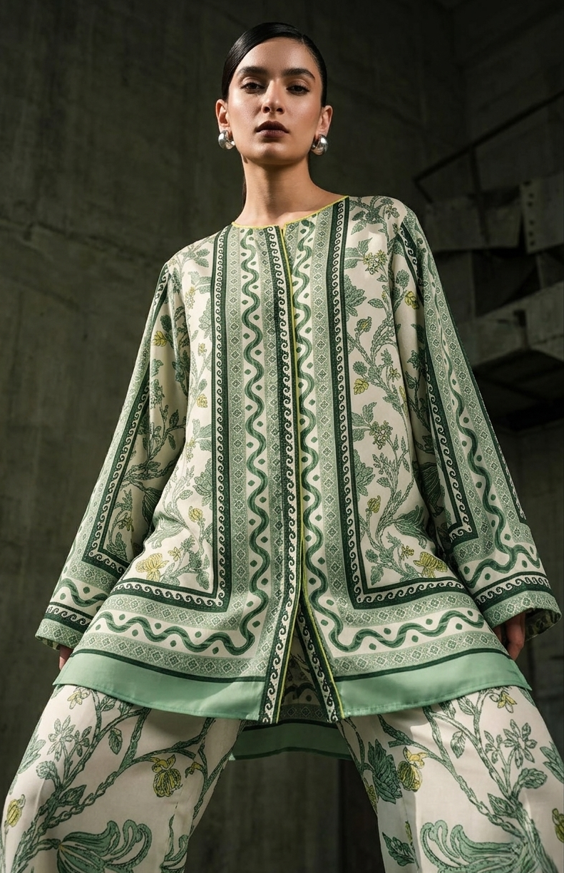 Emerald Ivory Heritage Co-ord Set