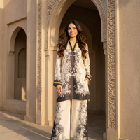 Ivory Noir Printed Co-Ord Set