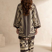Ivory Noir Printed Co-Ord Set
