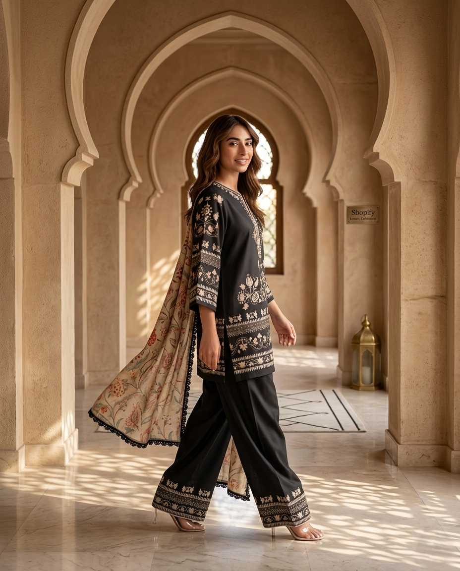Noir Heritage Embroidered