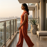 Premium Rust Lounge Set for Everyday Comfort & Effortless Style