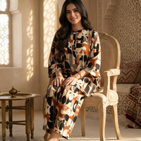 Abstract Geometric Printed Relaxed Co-Ord Set