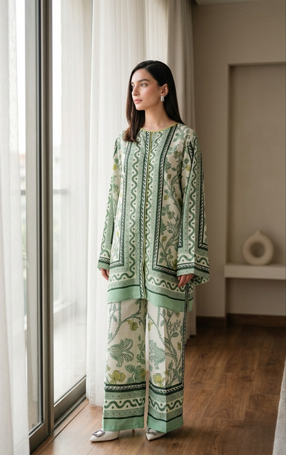 Emerald Ivory Heritage Co-ord Set