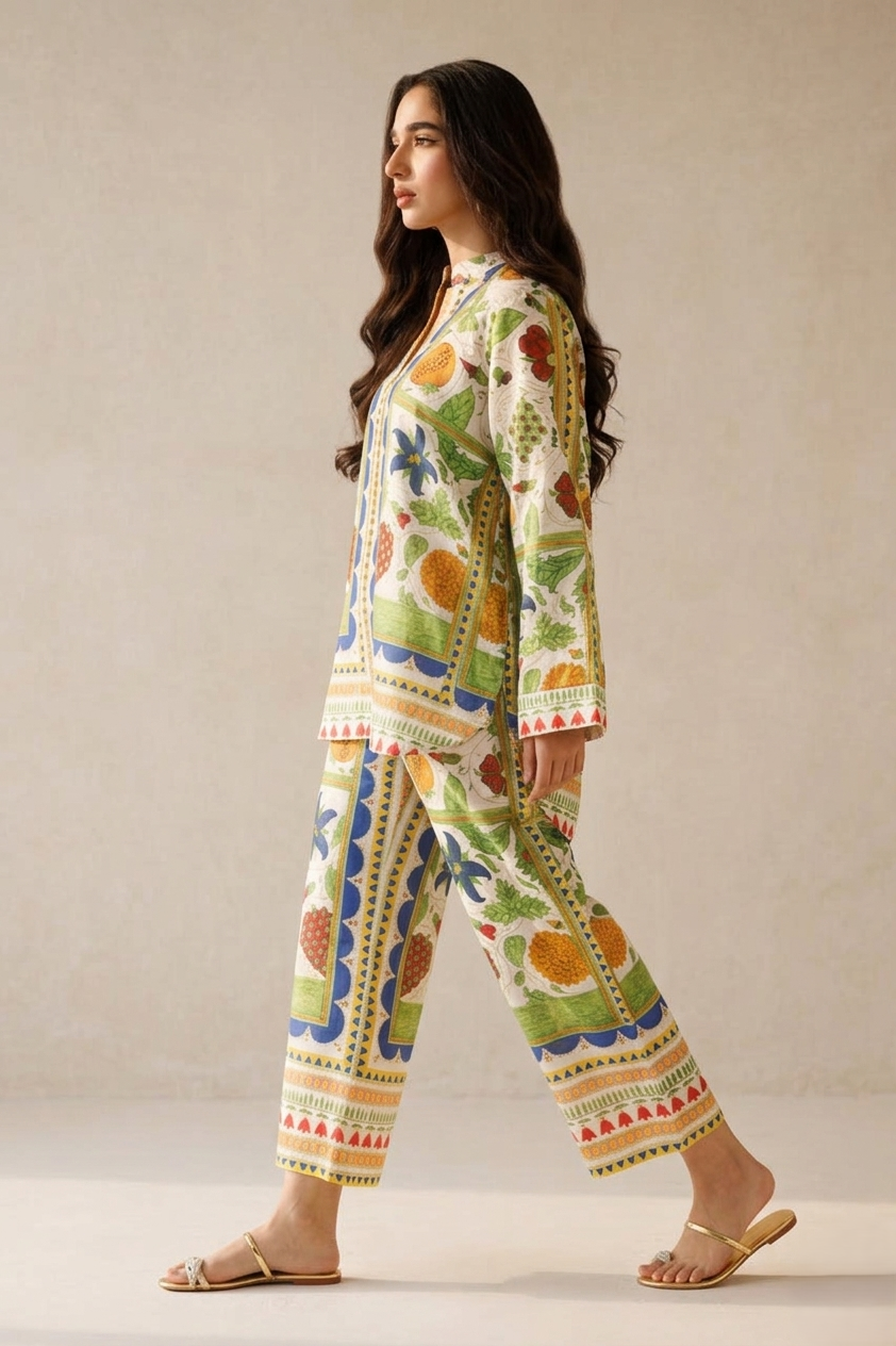 Verdant Mosaic Co-Ord Set