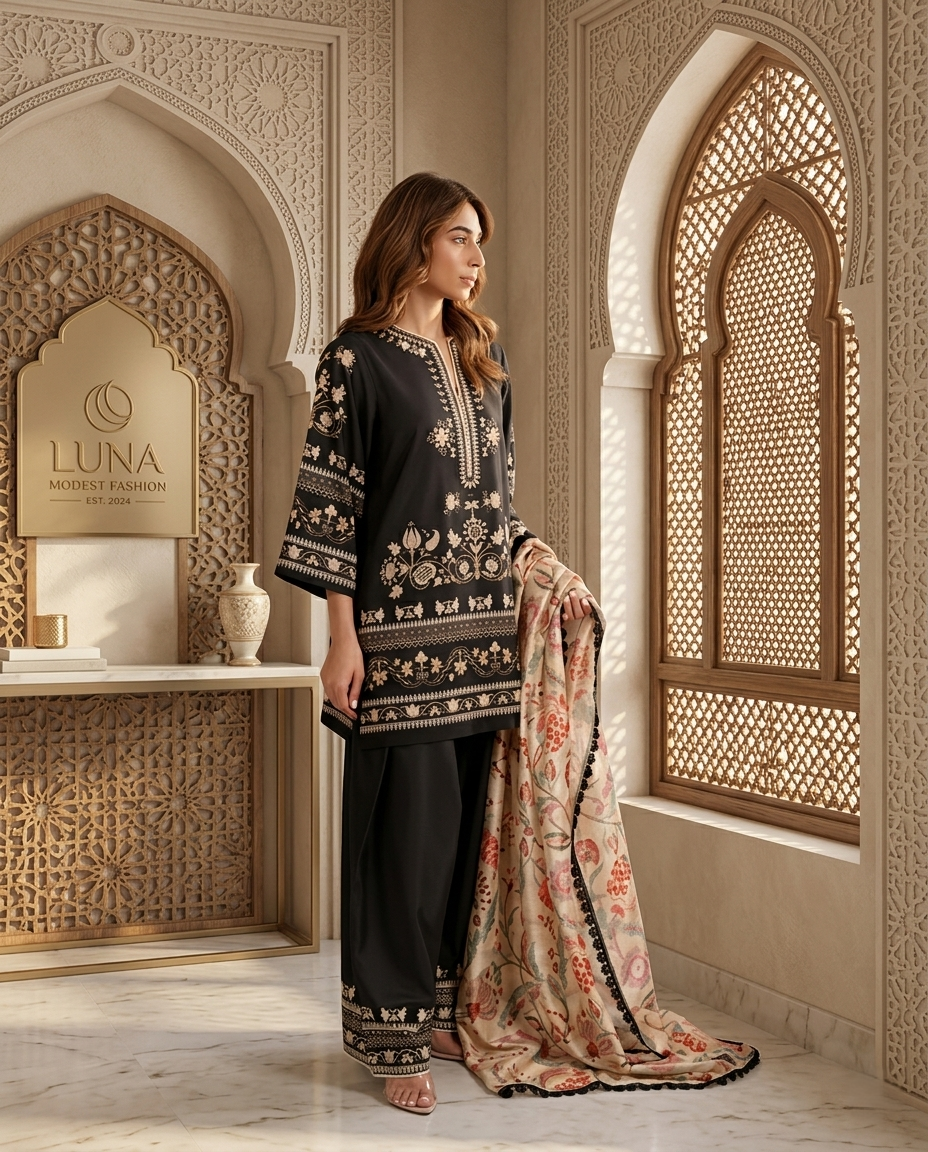 Noir Heritage Embroidered