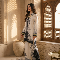 Ivory Noir Printed Co-Ord Set