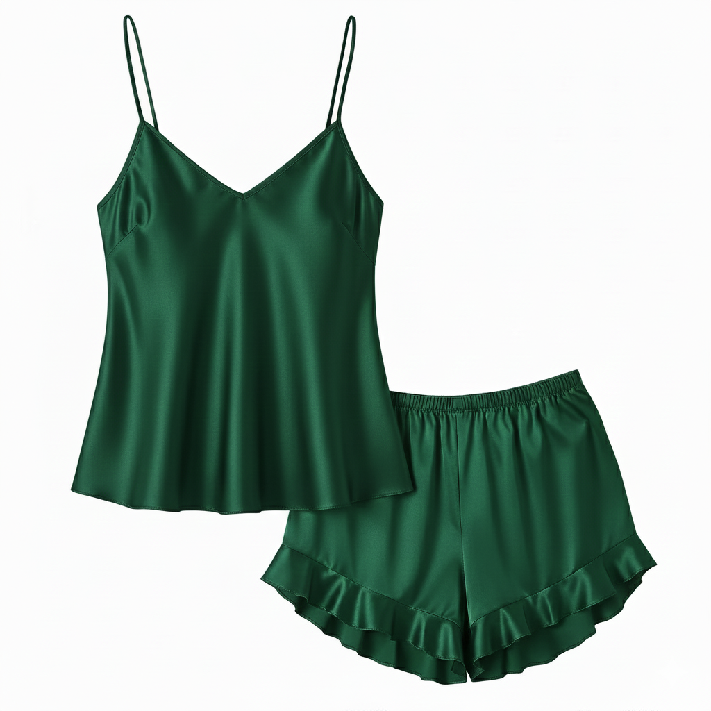 Silky Slip and Shorts Set