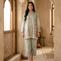 Pastel Floral Printed Elegant Co-Ord Set