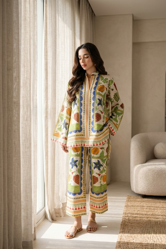 Verdant Mosaic Co-Ord Set