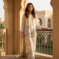 Soft Floral Printed Relaxed Lounge Co-Ord Set