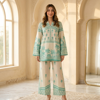 Mint Breeze Printed Co-Ord Set