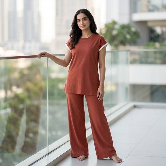 Premium Rust Lounge Set for Everyday Comfort & Effortless Style