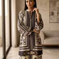 Ivory Noir Printed Co-Ord Set