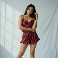 Silky Slip and Shorts Set