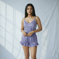 Silky Slip and Shorts Set