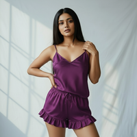 Silky Slip and Shorts Set