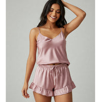 Silky Slip and Shorts Set