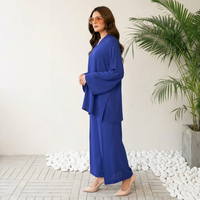 Midnight Blue Flow Co-ord Set – Relaxed Elegance, Refined Style